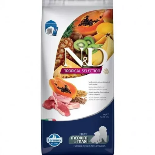 N&D Tropical Selection Dog Lamb puppy medium&maxi 10Kg