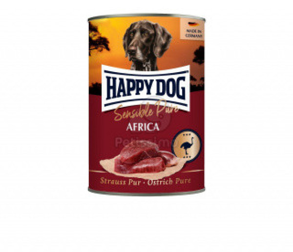 Happy Dog Sensible Pure Africa - Strucc húsos konzerv - 6x400g