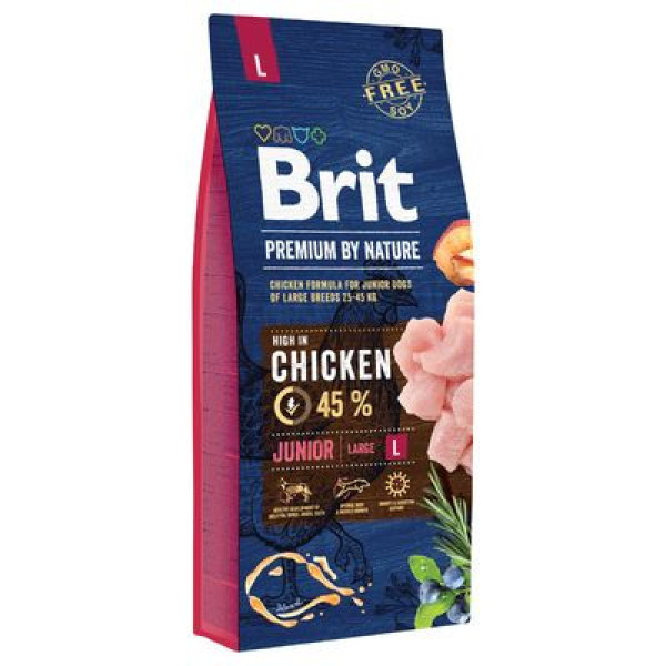 Brit Premium by Nature Junior Large - 15 kg