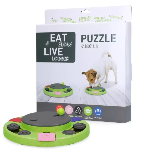 Eat Slow Live Longer Puzzle interaktív kutyaeledel-puzzle