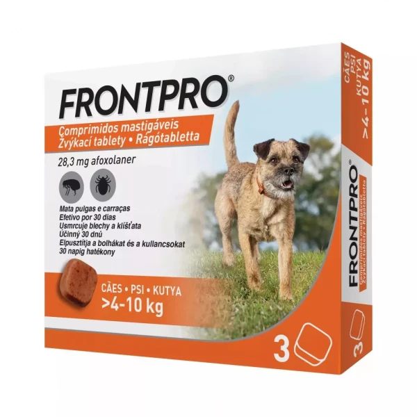Frontpro 28 mg rágótabletta 4-10 kg 3db