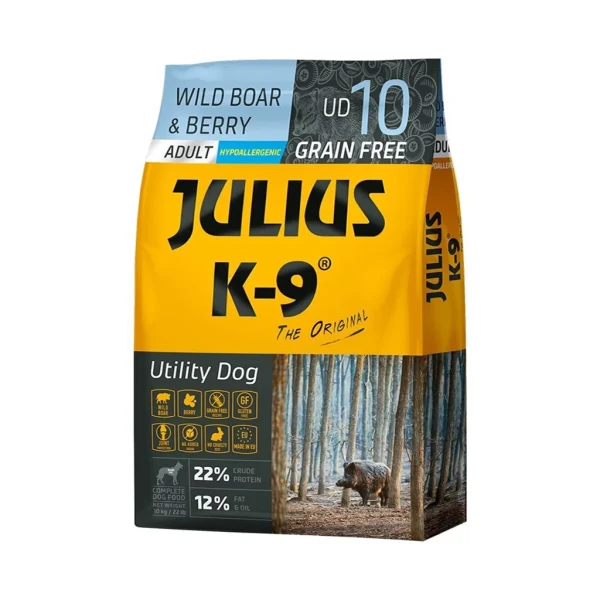 Julius K9 utility dog vaddisznó és áfonya 10kg - 10 kg