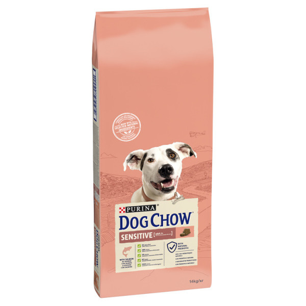 Dog ChowSensitive Lazaccal száraz kutyaeledel  - 14 kg