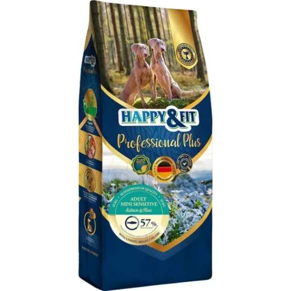 Happy&Fit Professional Plus adult mini sensitive Salmon&Rice 18Kg - 18 kg