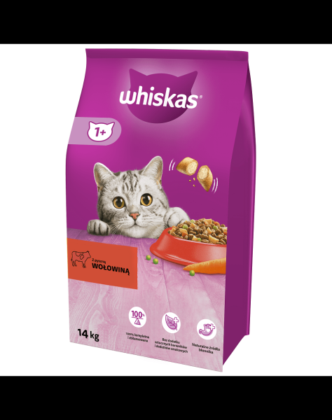 Whiskas száraz Marha 14kg