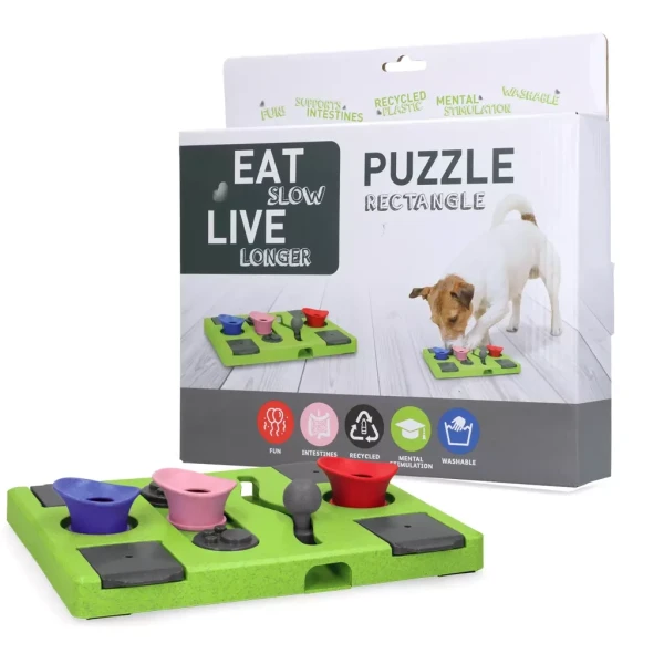Eat Slow Live Longer Puzzle interaktív kutya etető- és logikai játék