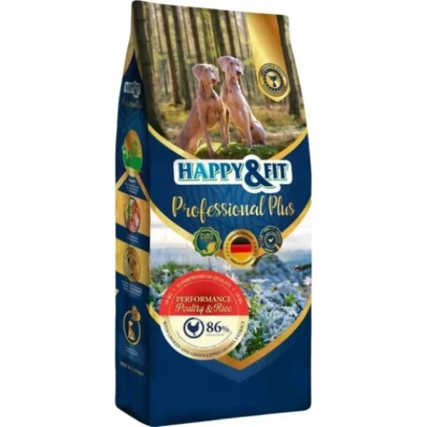 Happy&Fit Professional Plus Performance Poultry&Rice 18Kg - 18 kg