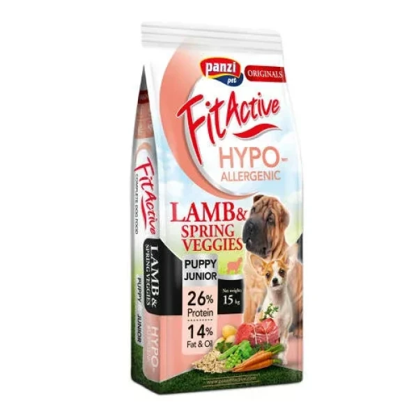 FitActive ORIGINALS Puppy & Junior Hypoallergenic Lamb & Spring Veggies 15kg - 15 kg