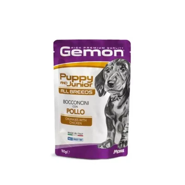 Gemon Dog Pouch Puppy & Junior Csirke 12x100g