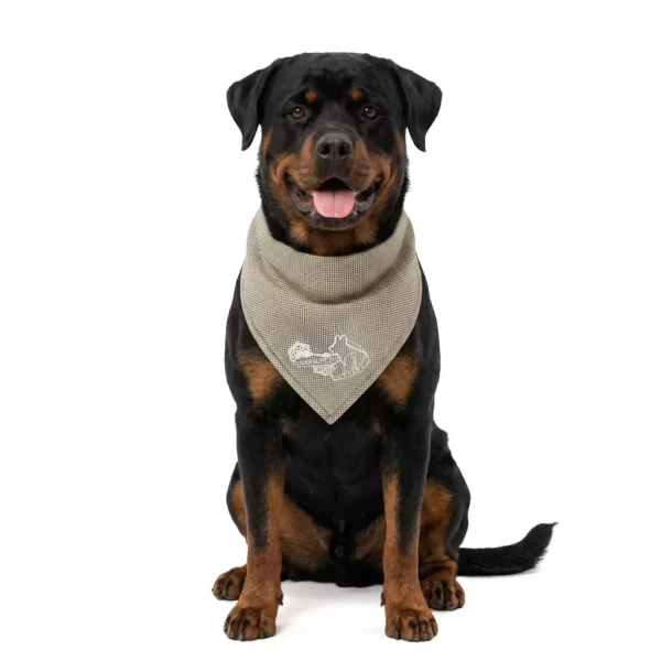 CoolPets Cooling Bandana Beige hűsítő kendő kutyák számára L